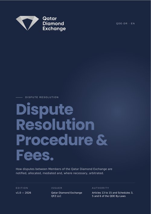  Dispute Resolution Procedure & Fees